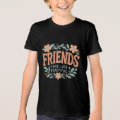 riends Make Life Beautiful Youth T-Shirt – Cute Tri-Blend Shirt (Vorderseite)
