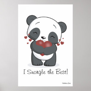 Riese 'I Snorgle the Best'! Panda Poster