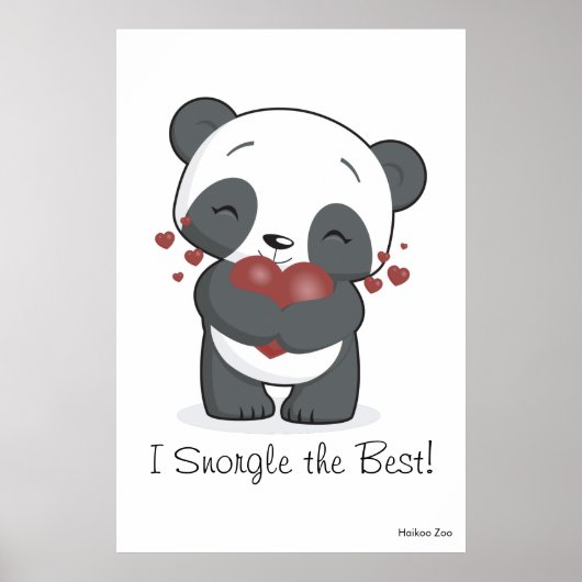 Riese 'I Snorgle the Best'! Panda Poster (Vorne)