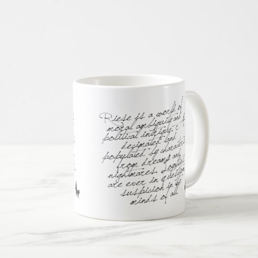 RIESE ++ Skript-Tasse Kaffeetasse (VorderseiteRechts)