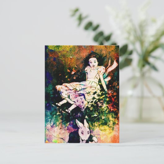 Riesen-Alice im Wunderland Postkarte (Stehend Vorderseite)