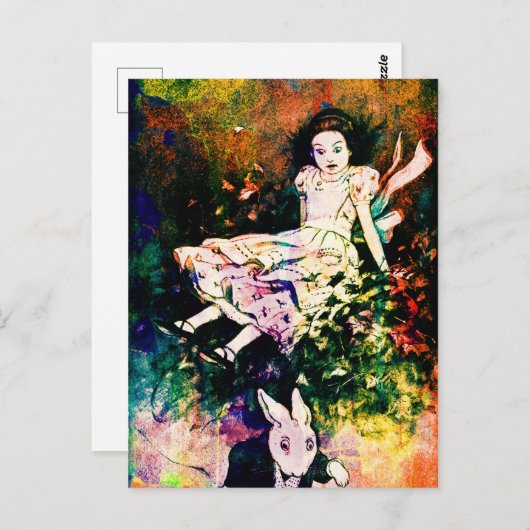 Riesen-Alice im Wunderland Postkarte (Vorne/Hinten)