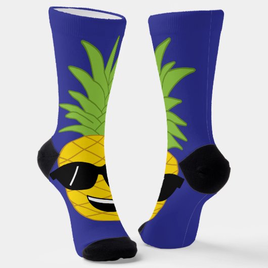 Riesen-Ananas Funny Hawaiian Luau Socken (Gewinkelt)