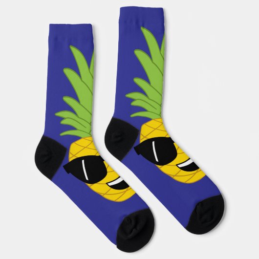 Riesen-Ananas Funny Hawaiian Luau Socken (Rechts)