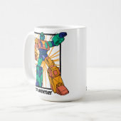 Riesen-Kriegerrobot: Unbegrenztes Abenteuer Kaffeetasse (Vorderseite Links)