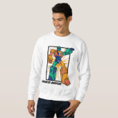Riesen-Kriegerrobot: Unbegrenztes Abenteuer Sweatshirt (Vorne ganz)