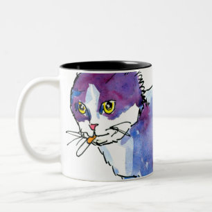 Riesen-Kritzeleien-Tasse Zweifarbige Tasse