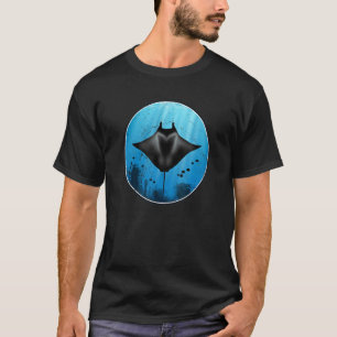 Riesen-Manta-Roche und Fische T-Shirt
