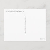 Riesen mit blauem Himmel und Wolken schlafen Postkarte (Rückseite)