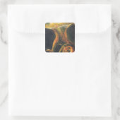 Riesen-Oktopus Quadratischer Aufkleber (Tasche)