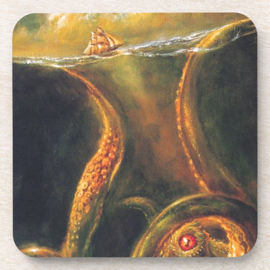 Riesen-Oktopus Untersetzer (Vorderseite)