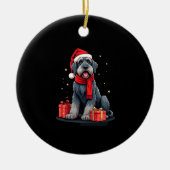 Riesen-Schnauzer-Hund Weihnachtsfeiern Urlaub Sant Keramik Ornament (Vorne)