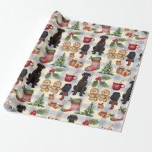 Riesen-Schnauzer-Weihnachts-Geschenkpapier