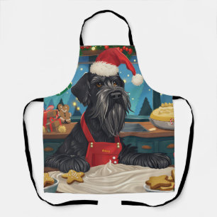 Riesen-Schnauzer Weihnachtsbäckerei: Festliches We Schürze
