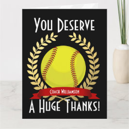 Riesen-Softball-Coach Danke Black