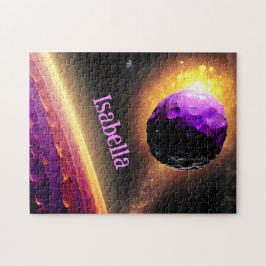 Riesen-Violet-Asteroid-Roars auf dem Weg zu einem  Puzzle (Horizontal)