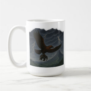 Riesenadler mit Elefantenfantasie Kunst Kaffeetasse
