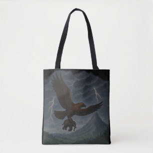 Riesenadler mit Elefantenfantasie Kunst Tasche