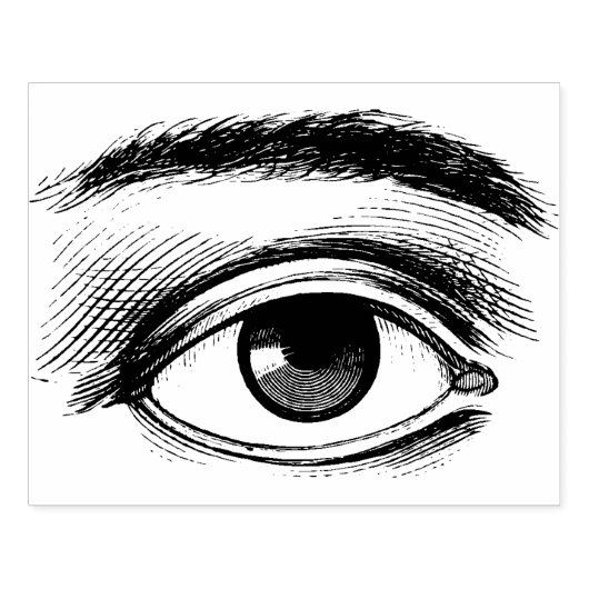 Riesenauge Gummistempel (Prägung)