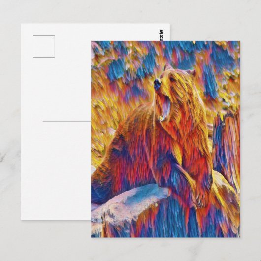 Riesenbär Postkarte (Vorne/Hinten)