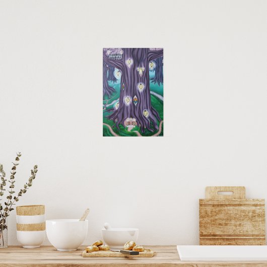 Riesenbaum aus Amethyst Poster (Küche)