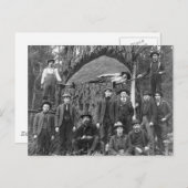 Riesenbaum bereit zum Fall, 1902 Postkarte (Vorne/Hinten)