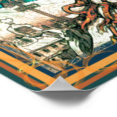 Riesenbaum und Schnee Poster (Ecke)