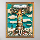 Riesenbaum und Schnee Poster (Vorne)