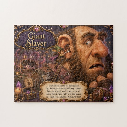 Riesenbezwinger Winziger Jäger Fantasy-Abenteuer Puzzle (Horizontal)