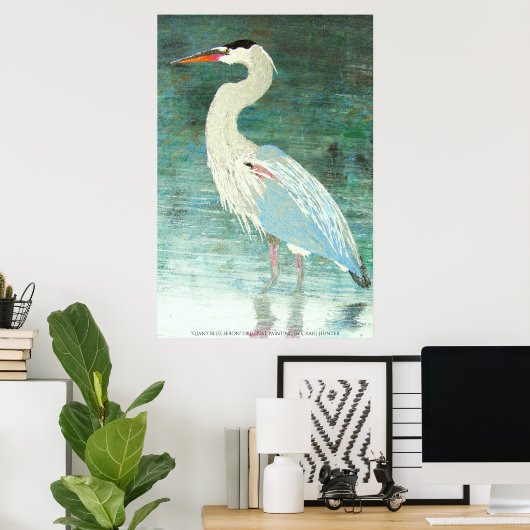 Riesenblauer Held Poster (Heimbüro)