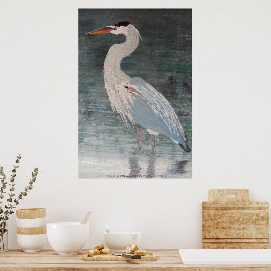 Riesenblauer Held Poster (Küche)