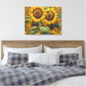Riesenblumen an einem Sommertag Leinwanddruck (Insitu (Schlafzimmer))