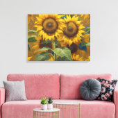 Riesenblumen an einem Sommertag Leinwanddruck (Insitu (Wohnzimmer))