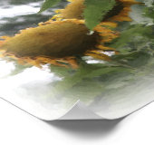 Riesenblumen Aquarellmalerei Foto Poster (Ecke)