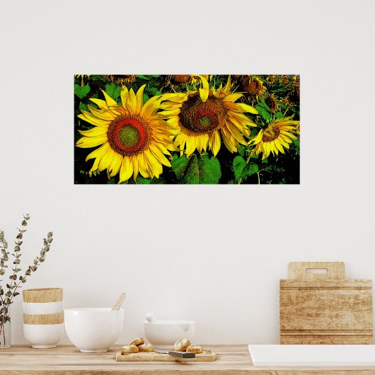 Riesenblumen, Poster (Küche)