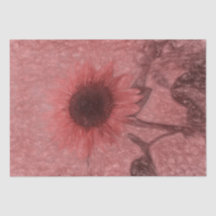 Riesenblumen Vintag Sepia Pink Chic Floral