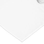 Riesenblumen, Vintage Schwarz-Weiß-Kunst Tischdecke (Schrägansicht)