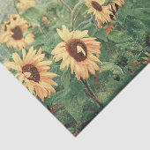 Riesenblüten Gelbes Dekor Seidenpapier (Ausschnitt)