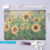 Riesenblüten Gelbes Dekor Seidenpapier (Handwerk)