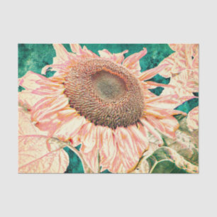 Riesenblüten Vintag Gelbgrün Seidenpapier