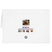 Riesenblütenernte Sterbekarte Erntedank (Rückseite Horizontal)