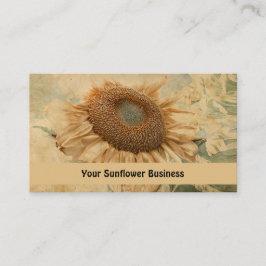 Riesenblütengelb Altes Vintages Deko Kunst Visitenkarte