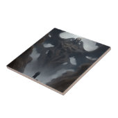 Riesendemon-Kreatur Dunkle Fantasie-Horror Fliese (Seite)