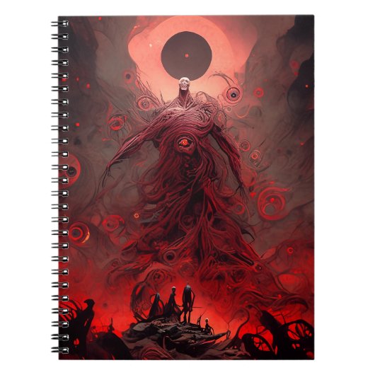 Riesendemon-Kreatur Dunkle Fantasie-Horror Notizblock (Vorderseite)