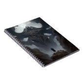 Riesendemon-Kreatur Dunkle Fantasie-Horror Notizblock (Rechte Seite)