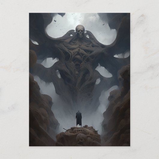 Riesendemon-Kreatur Dunkle Fantasie-Horror Postkarte (Vorderseite)