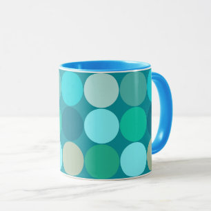 Riesendots aus dem Mittelalter, Türkis, Aqua & Bei Tasse