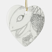 Riesenechse-Cartoon Keramikornament (Rechts)