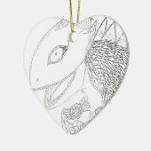 Riesenechse-Cartoon Keramikornament (Links)