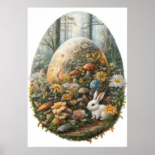 Rieseneier Fantasy Mauer Art Poster